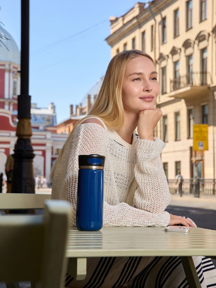 Термостакан Kilkee, синий / Миниатюра имиджевого (1000)