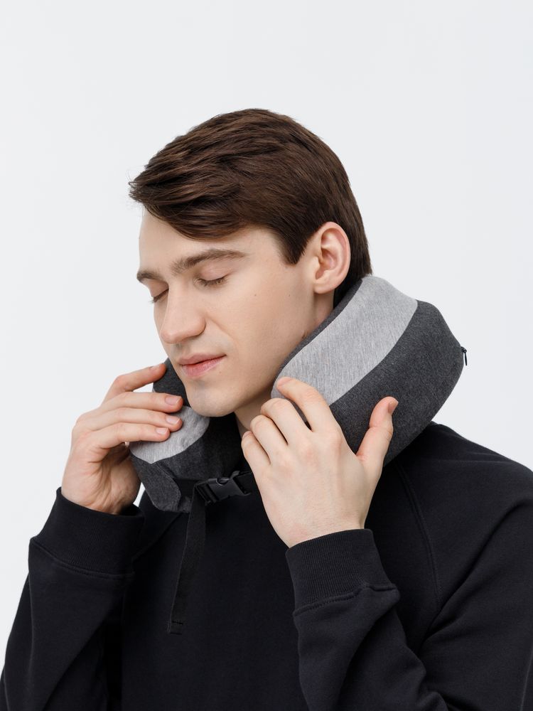 Дорожная подушка Piligrim, серая / Миниатюра модельного (1000)