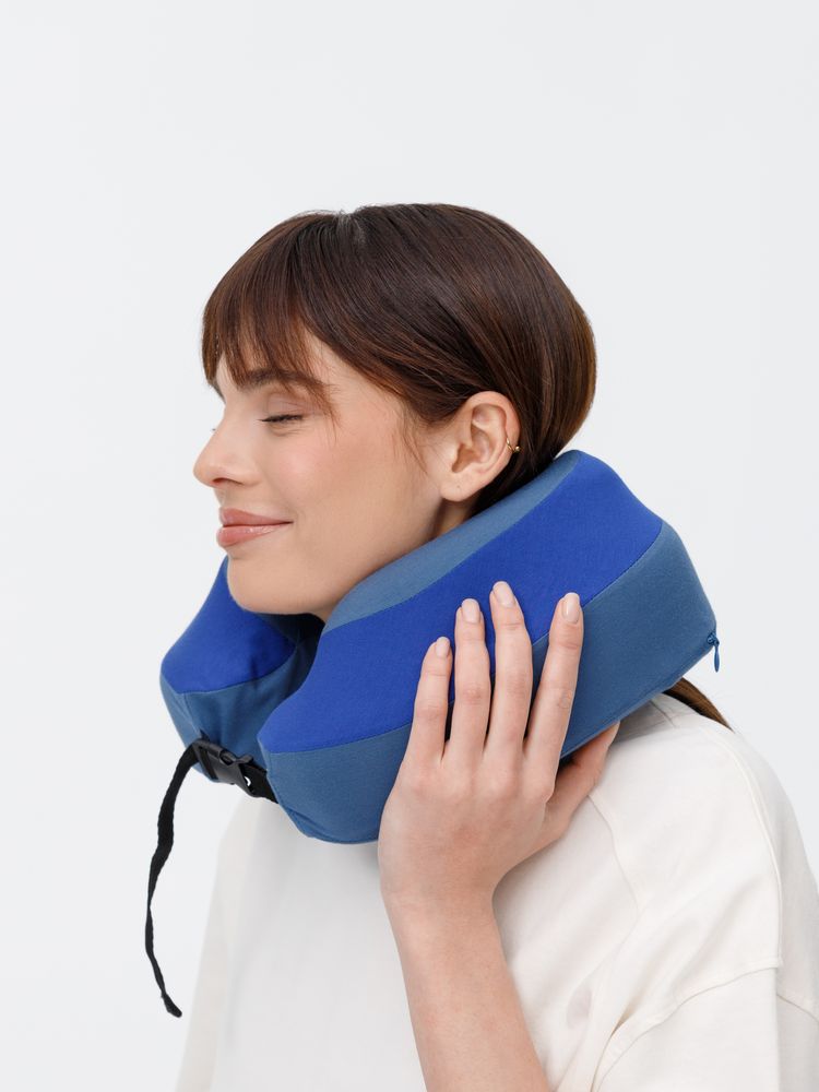 Дорожная подушка Piligrim, синяя / Миниатюра модельного (1000)