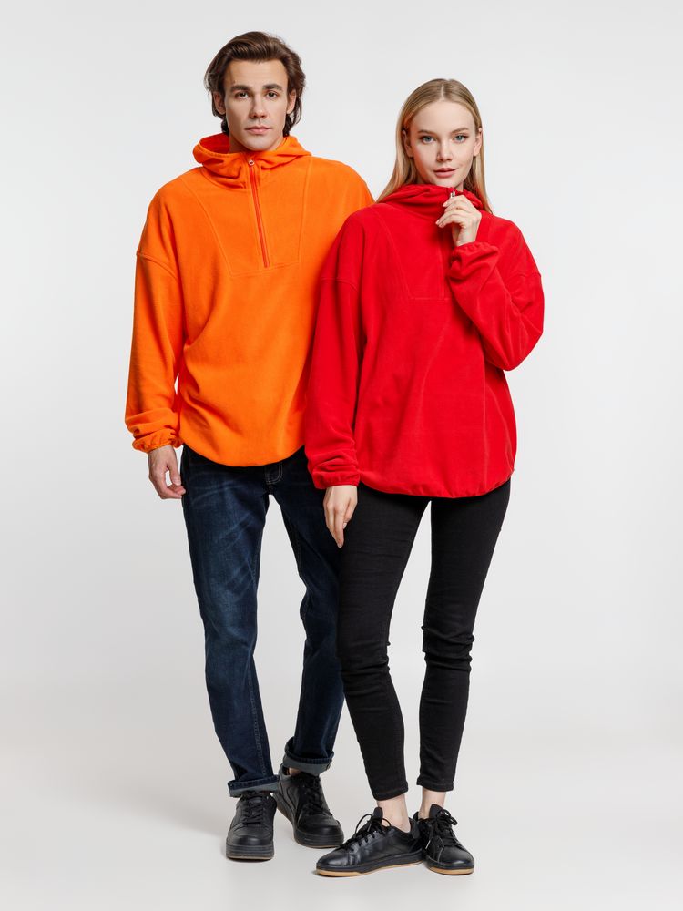 Анорак флисовый унисекс Fliska, оранжевый / Миниатюра модельного (1000)