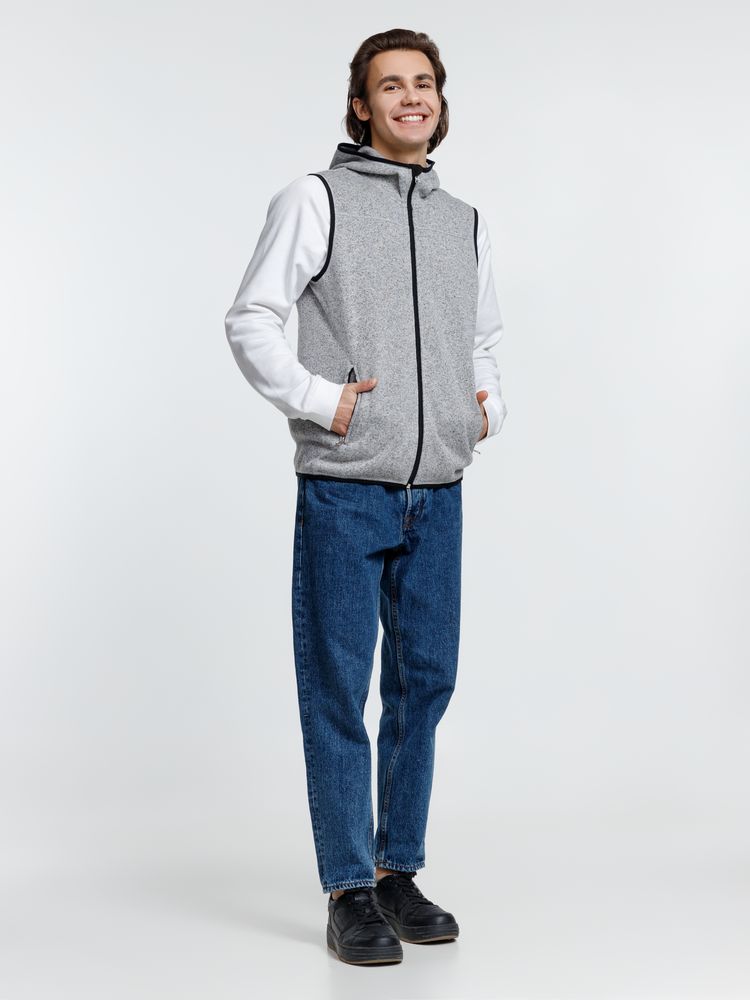 Жилет с капюшоном унисекс Gotland, серый / Миниатюра модельного (1000)