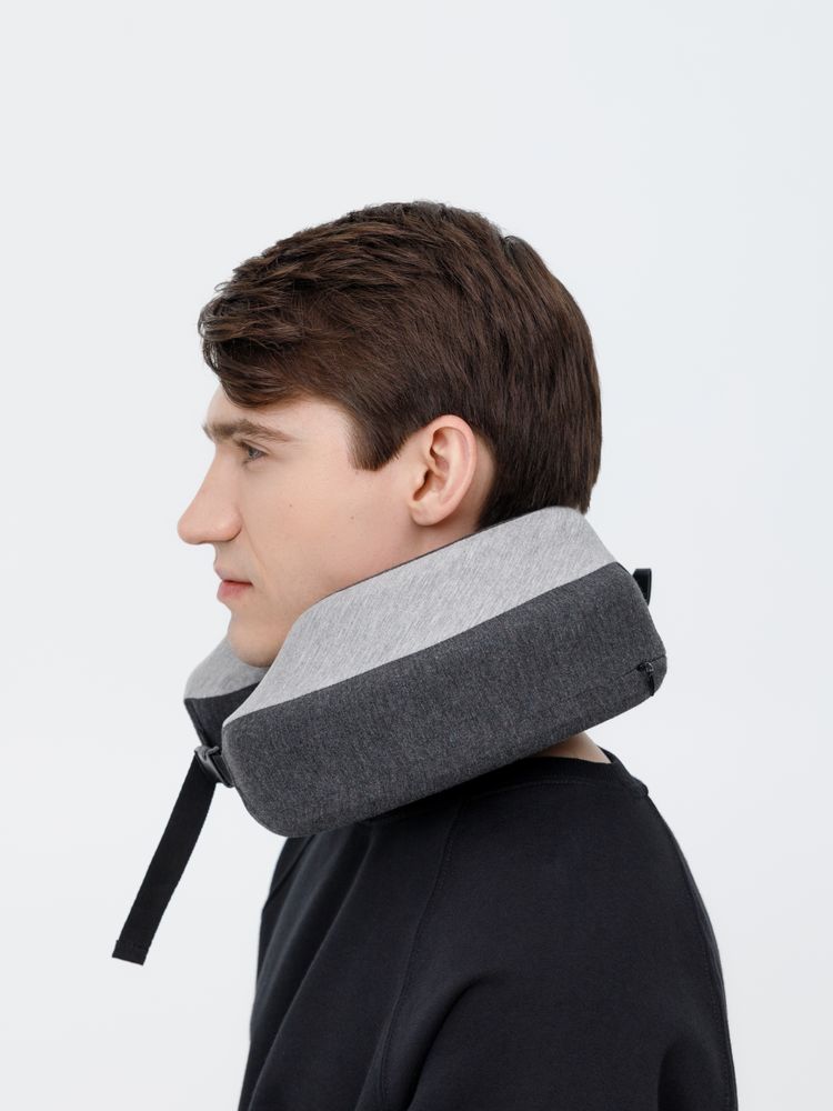 Дорожная подушка Piligrim, серая / Миниатюра модельного (1000)