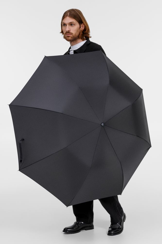 Зонт складной Big Arc, черный / Миниатюра модельного (1000)