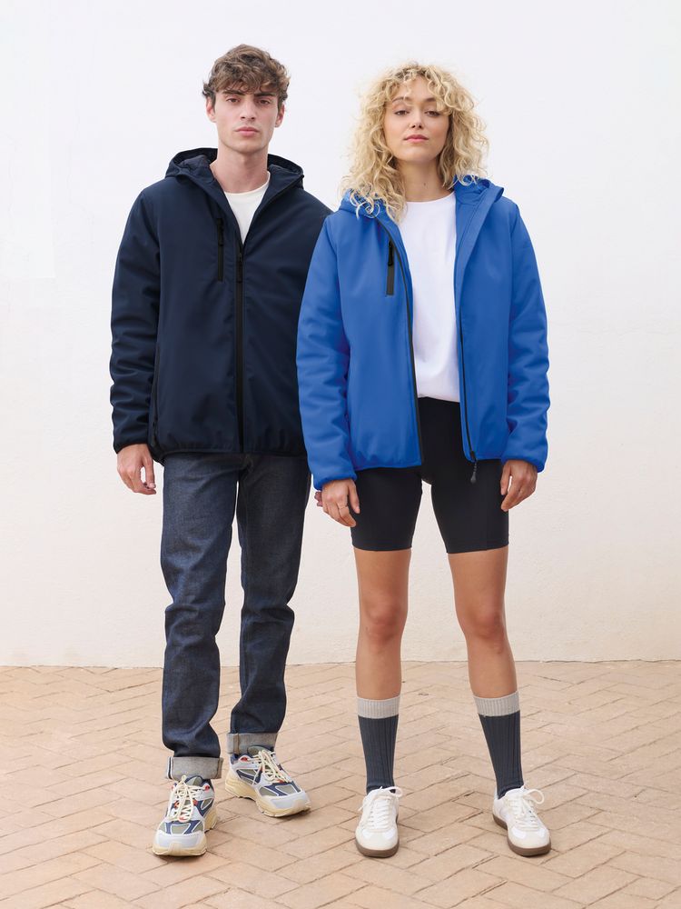 Куртка софтшелл с капюшоном мужская Falcon Men, черная / Миниатюра модельного (1000)