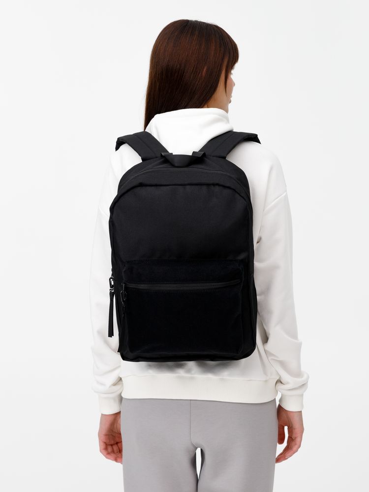 Рюкзак Patch Catcher с карманом из липучки, черный / Миниатюра модельного (1000)