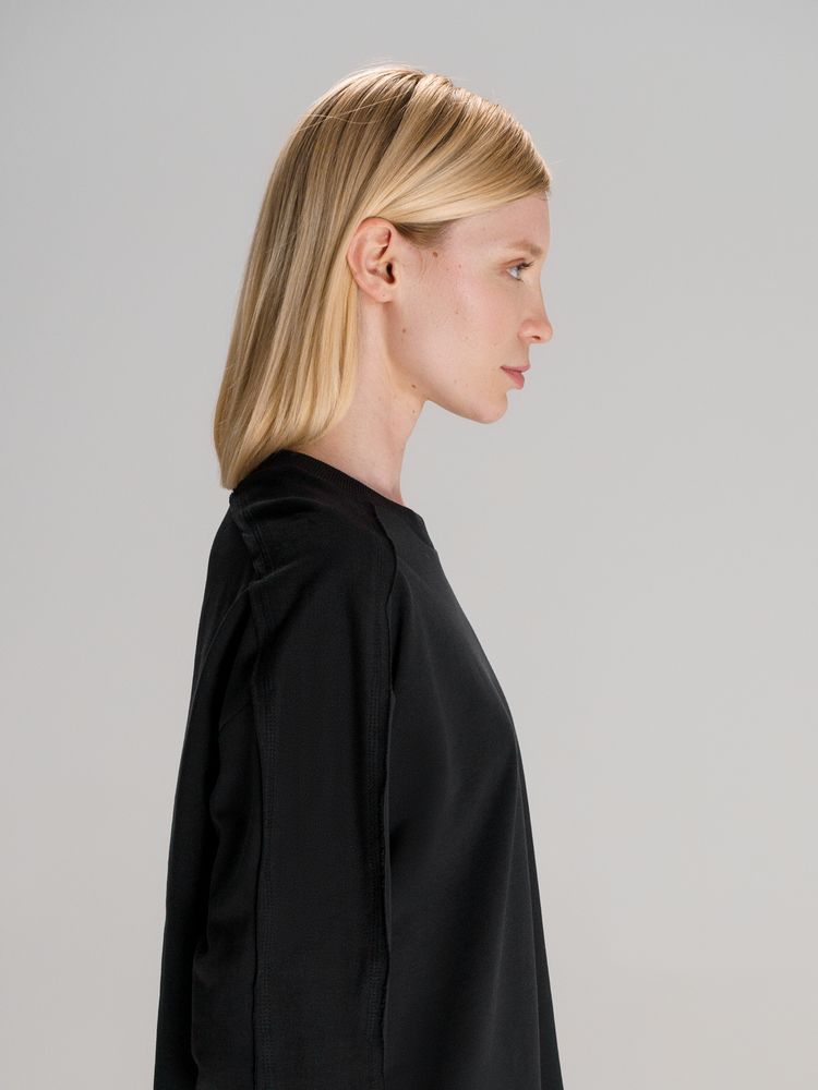 Свитшот унисекс Vozduh, черный / Миниатюра модельного (1000)