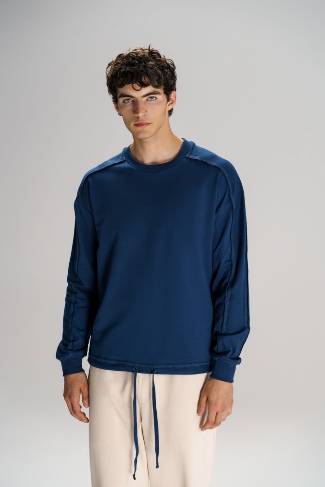 Свитшот унисекс Vozduh, темно-синий / Миниатюра модельного (1000)