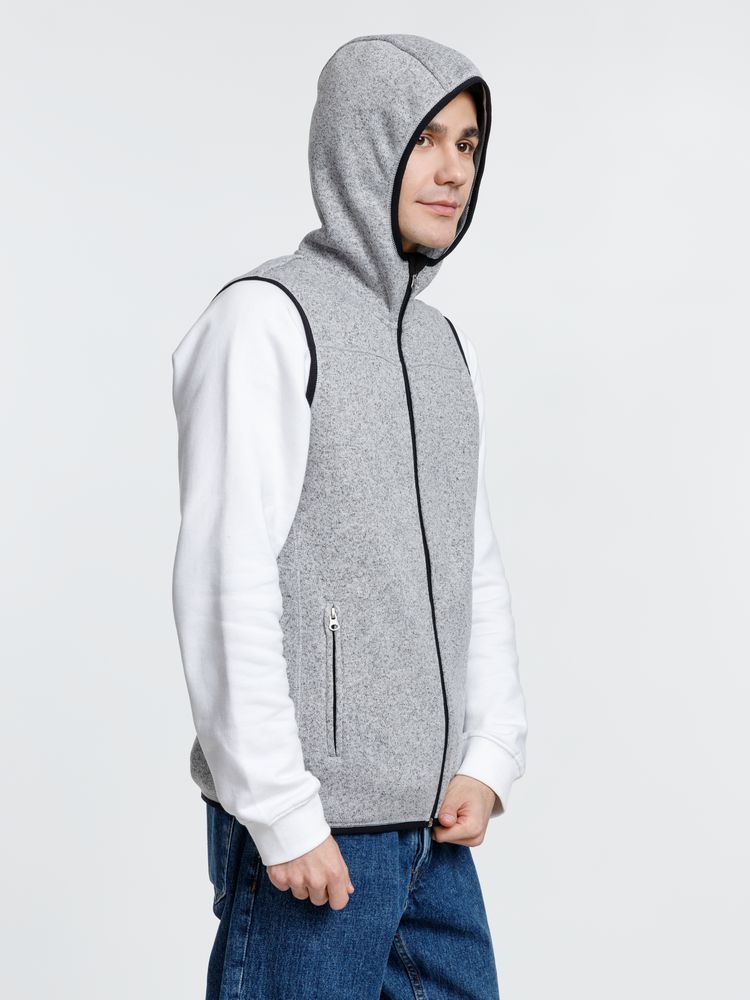 Жилет с капюшоном унисекс Gotland, серый / Миниатюра модельного (1000)