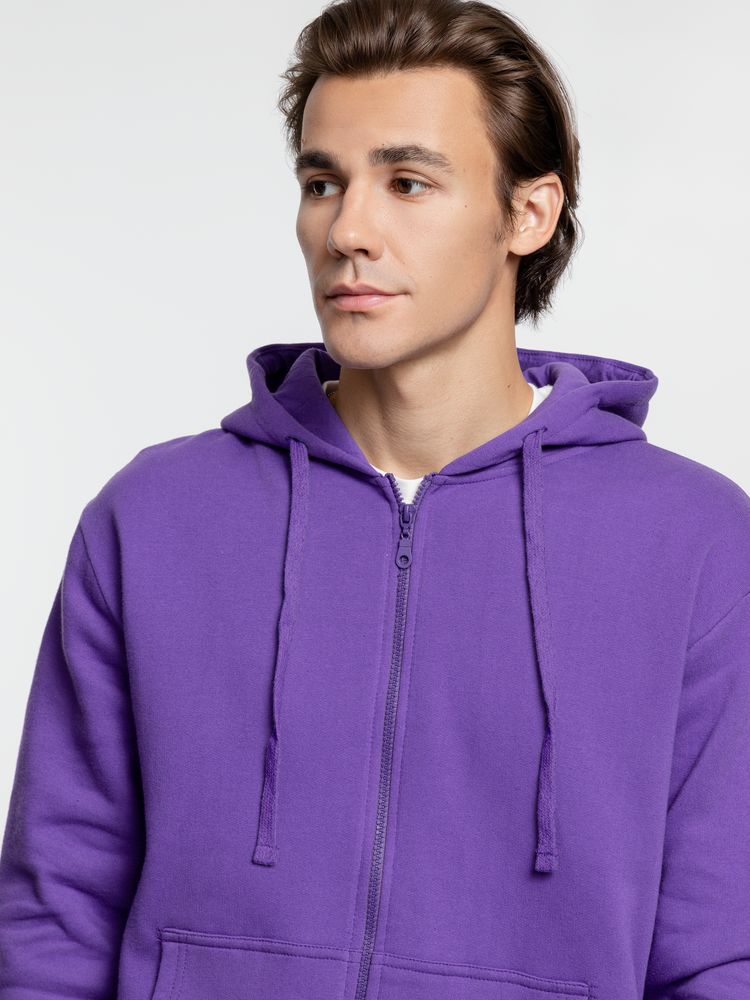 Толстовка на молнии с капюшоном Siverga 2.0 Heavy, фиолетовая / Миниатюра модельного (1000)