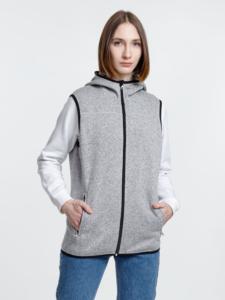 Жилет с капюшоном унисекс Gotland, серый / Миниатюра модельного (1000)