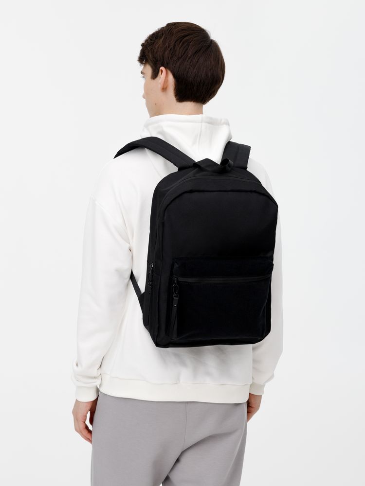 Рюкзак Patch Catcher с карманом из липучки, черный / Миниатюра модельного (1000)