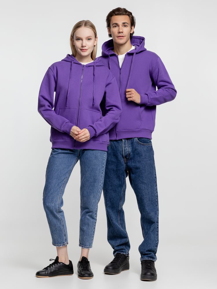 Толстовка на молнии с капюшоном Siverga 2.0 Heavy, фиолетовая / Миниатюра модельного (1000)