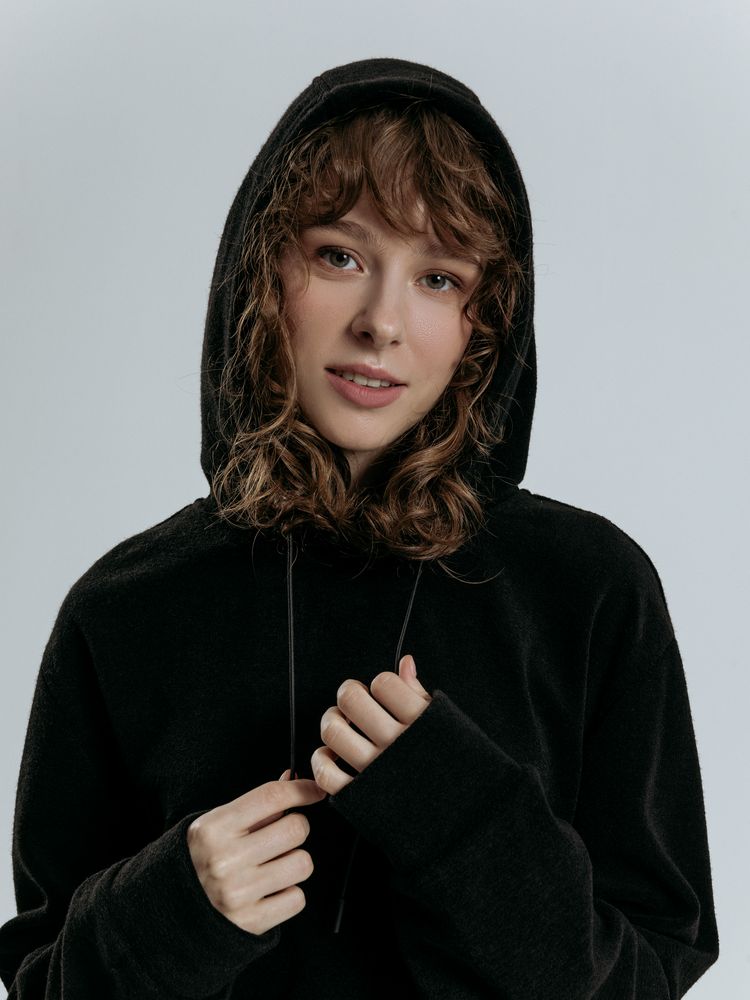 Худи унисекс Prima Vista, черное / Миниатюра модельного (1000)