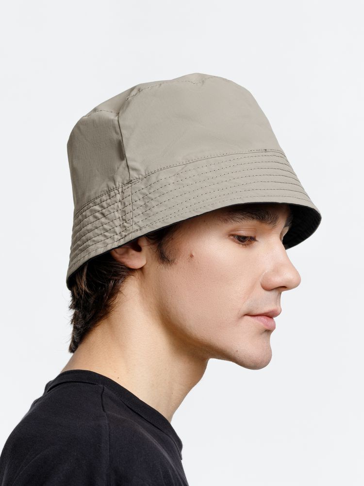 Панама Nylon двусторонняя, черная с хаки / Миниатюра модельного (1000)