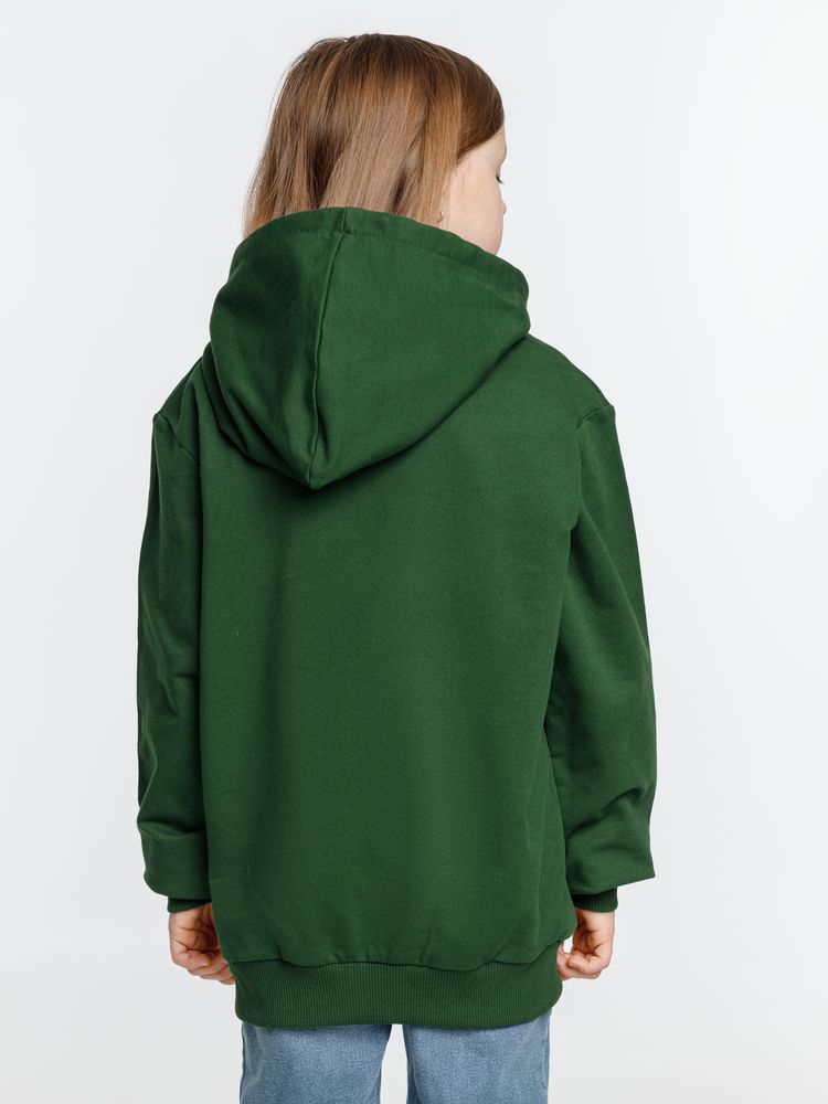 Толстовка с капюшоном детская Kirenga Kids, темно-зеленая / Миниатюра модельного (1000)