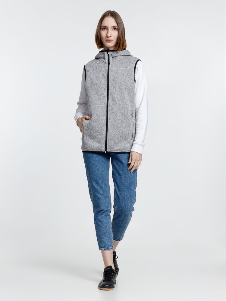 Жилет с капюшоном унисекс Gotland, серый / Миниатюра модельного (1000)