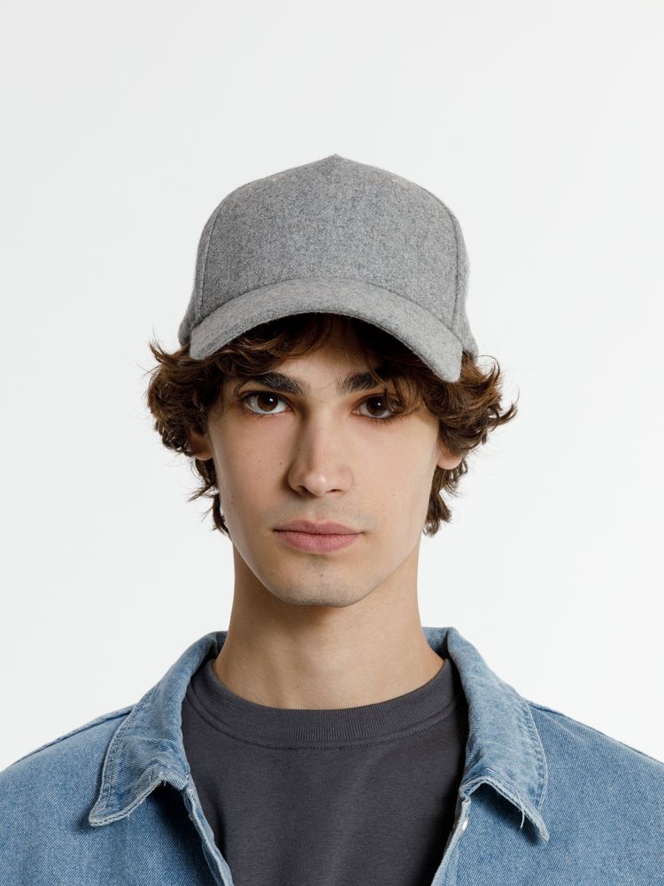 Бейсболка Woolridge, серый меланж / Миниатюра модельного (1000)