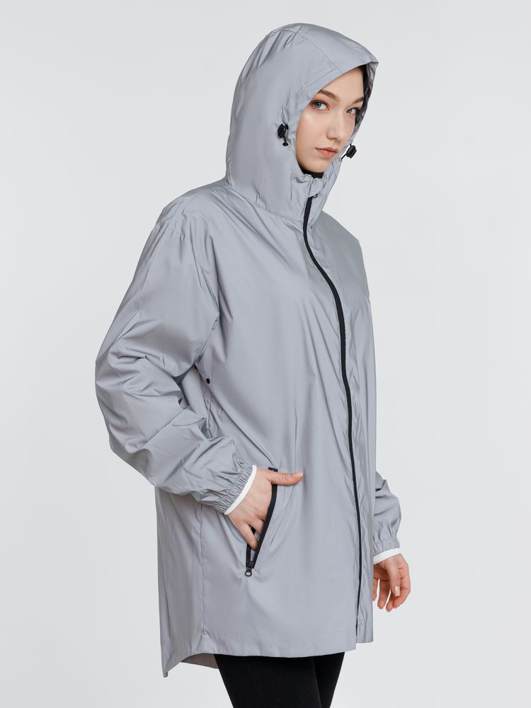 Парка Manifest из светоотражающей ткани, серая / Миниатюра модельного (1000)