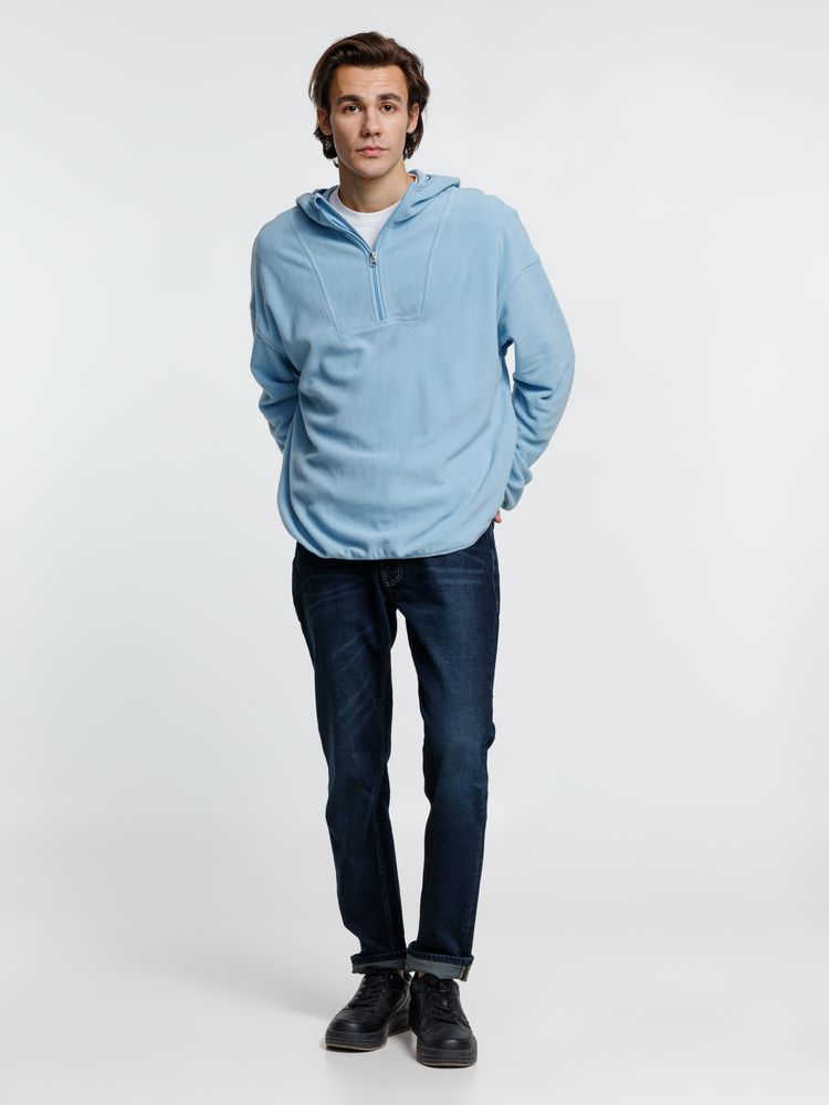 Анорак флисовый унисекс Fliska, голубой / Миниатюра модельного (1000)