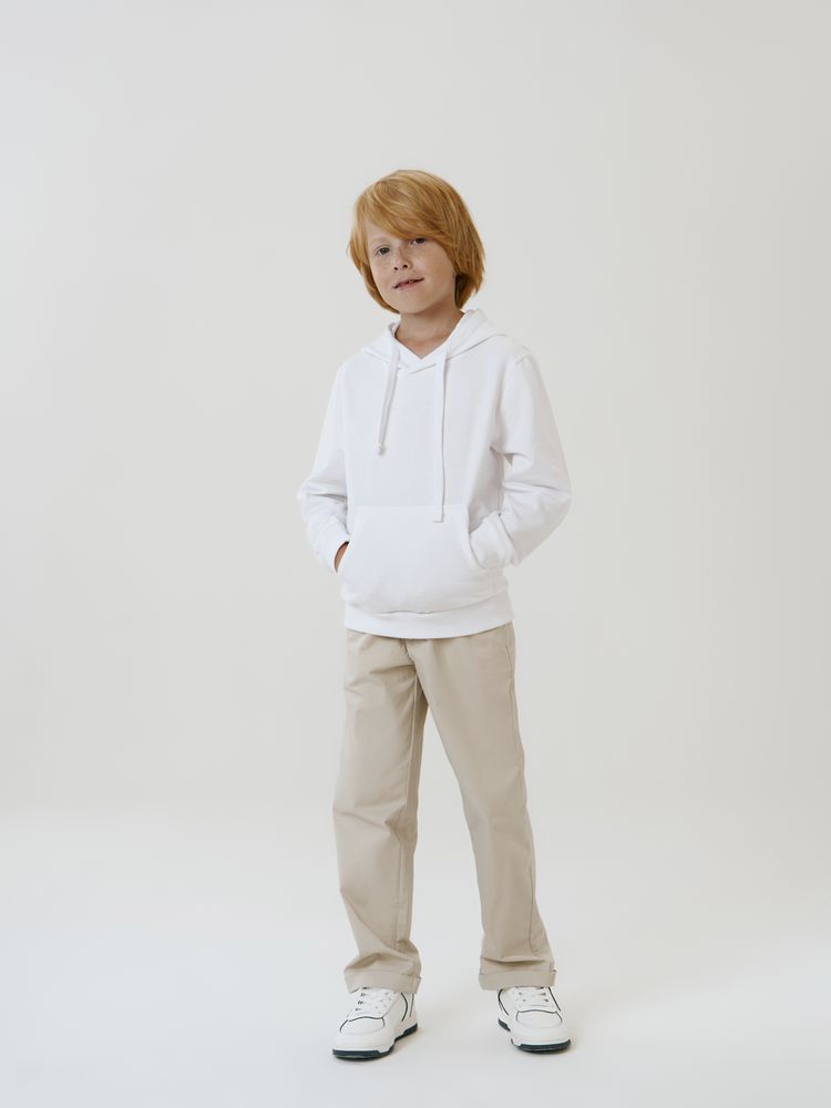 Худи детское Kirenga Kids 2.0, белое / Миниатюра модельного (1000)