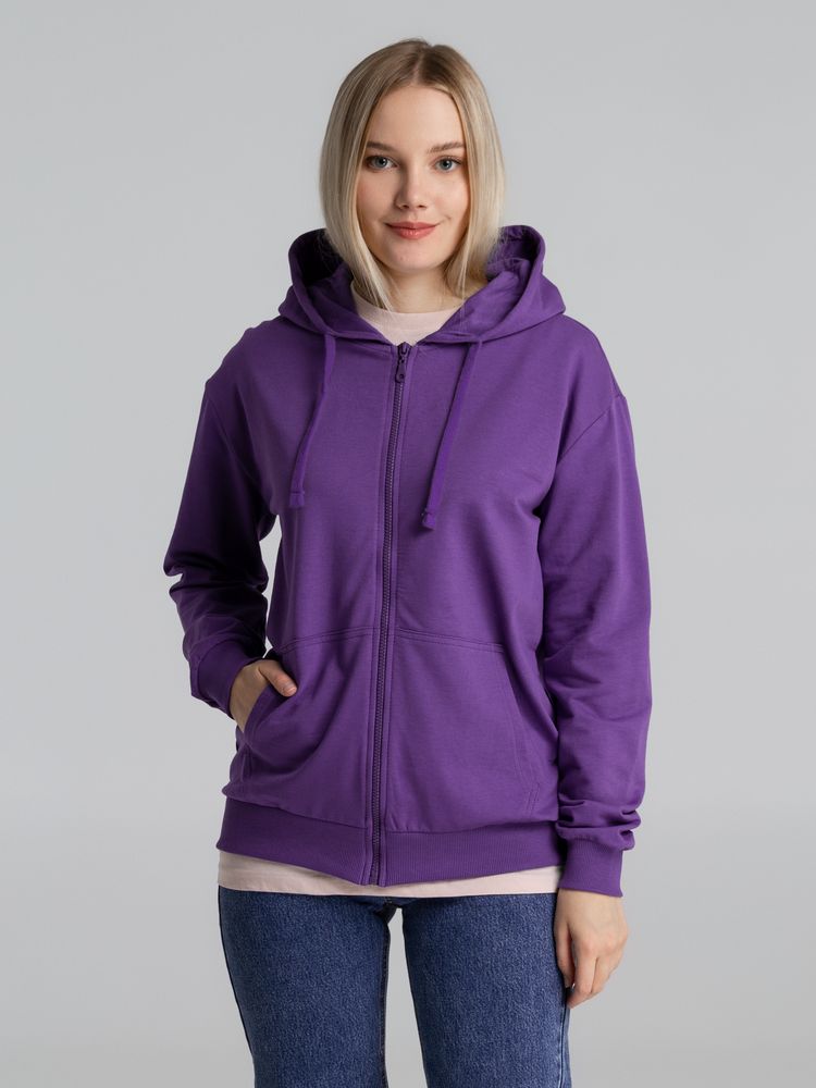 Толстовка на молнии с капюшоном Siverga 2.0, фиолетовая / Миниатюра модельного (1000)