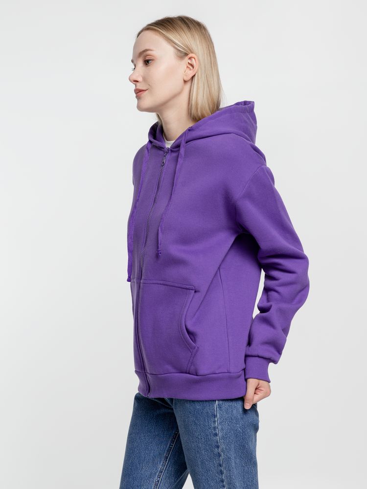 Толстовка на молнии с капюшоном Siverga 2.0 Heavy, фиолетовая / Миниатюра модельного (1000)