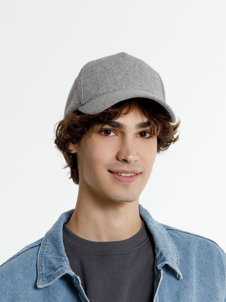 Бейсболка Woolridge, серый меланж / Миниатюра модельного (1000)