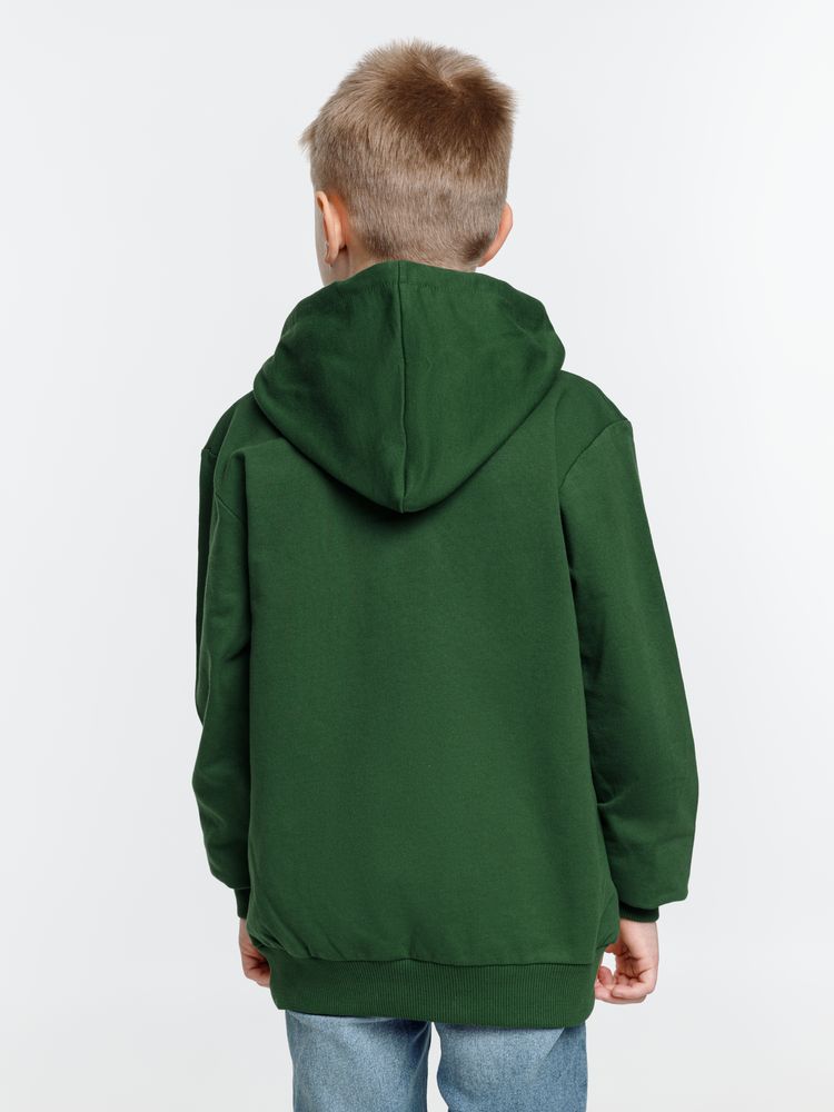 Толстовка с капюшоном детская Kirenga Kids, темно-зеленая / Миниатюра модельного (1000)