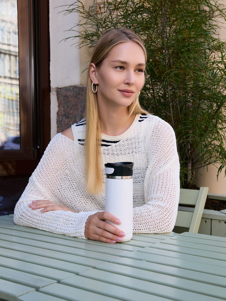 Термостакан Kilkee, белый / Миниатюра имиджевого (1000)