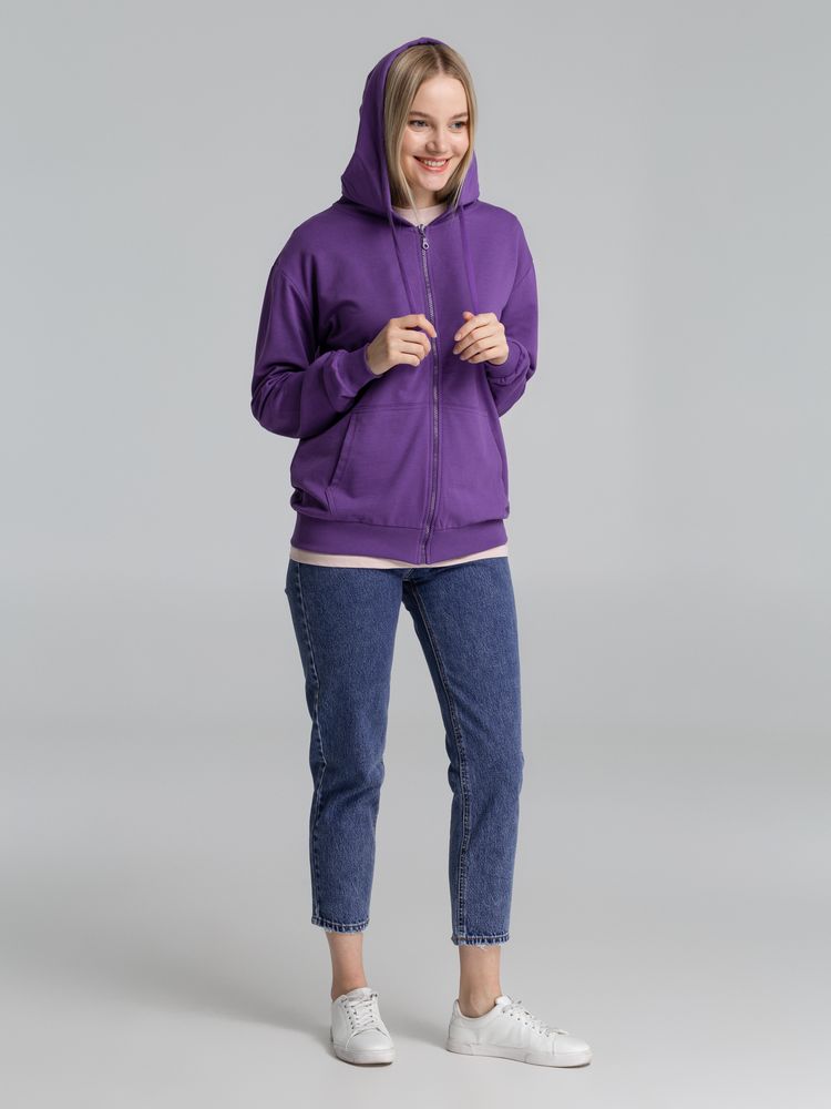 Толстовка на молнии с капюшоном Siverga 2.0, фиолетовая / Миниатюра модельного (1000)