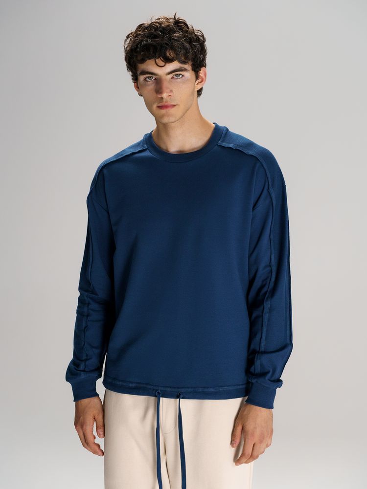 Свитшот унисекс Vozduh, темно-синий / Миниатюра модельного (1000)