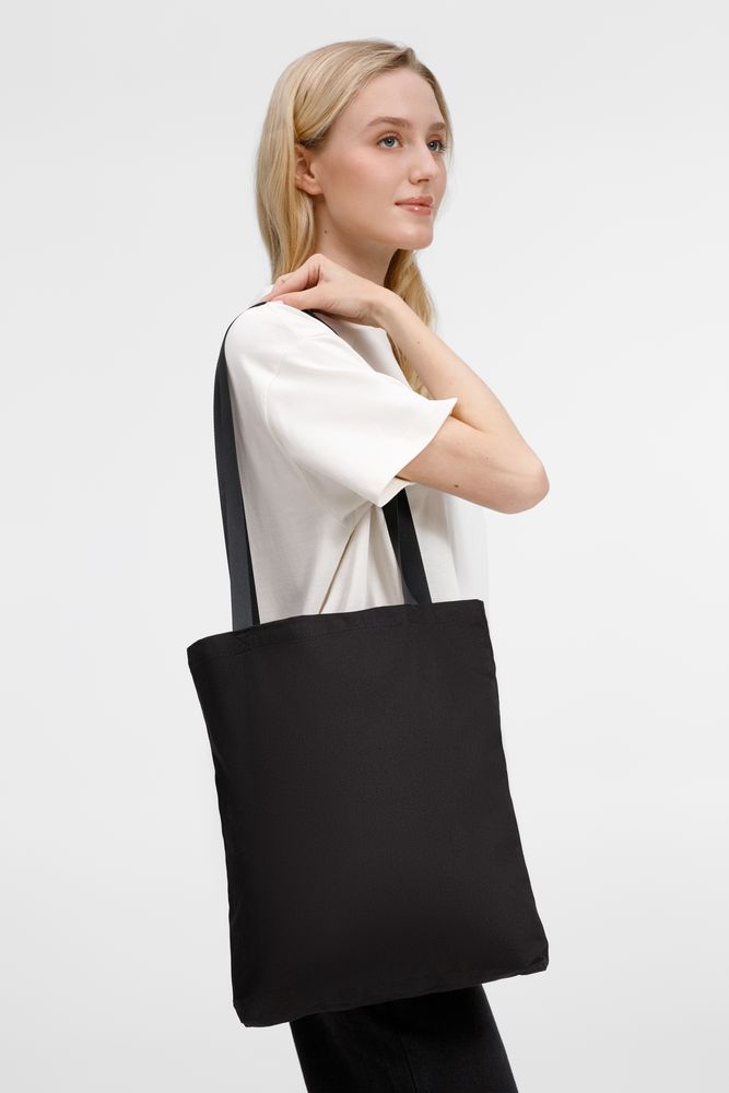 Шопер B4, черный с черными ручками / Миниатюра модельного (1000)