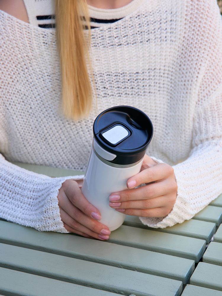 Термостакан Kilkee, белый / Миниатюра имиджевого (1000)