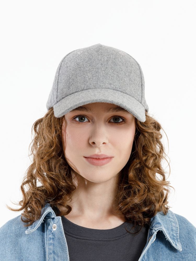 Бейсболка Woolridge, серый меланж / Миниатюра модельного (1000)