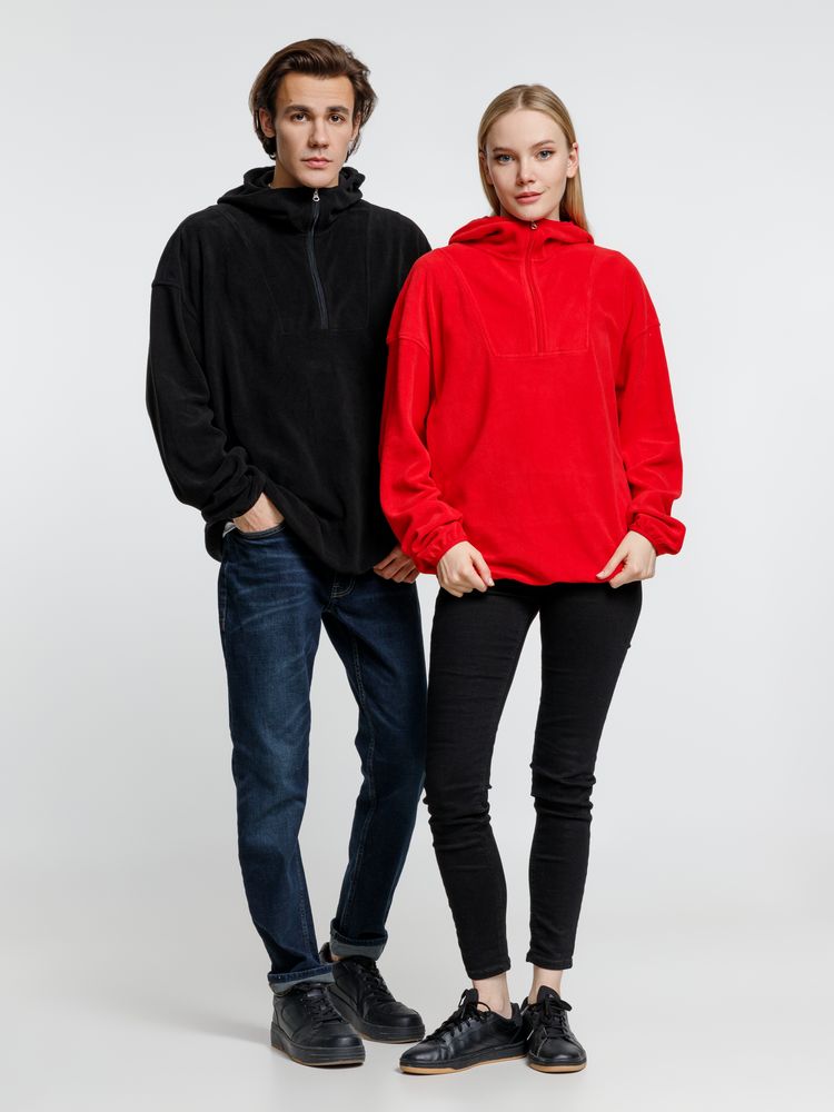 Анорак флисовый унисекс Fliska, красный / Миниатюра модельного (1000)