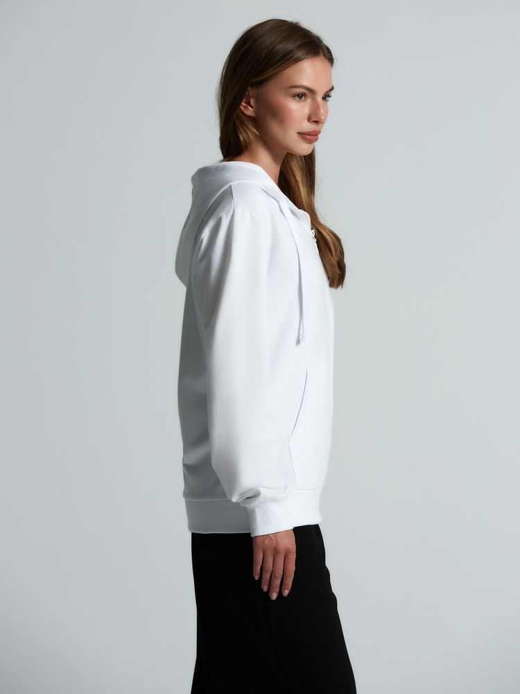 Толстовка на молнии с капюшоном Siverga 2.0, белая / Миниатюра модельного (1000)