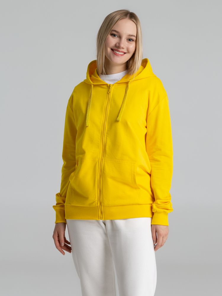 Толстовка на молнии с капюшоном Siverga 2.0, желтая / Миниатюра модельного (1000)