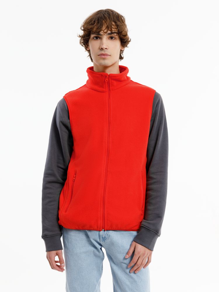 Жилет флисовый унисекс Nesse, красный / Миниатюра модельного (1000)