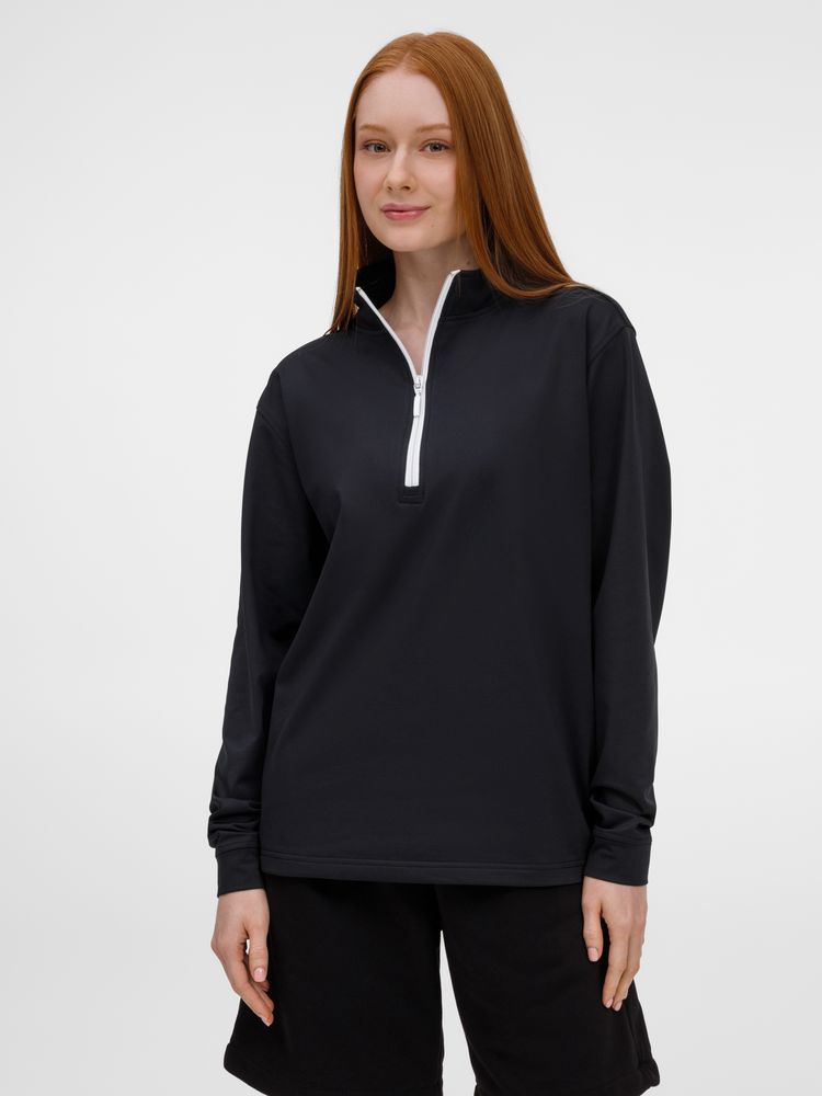 Свитшот на молнии Morfiss, черный / Миниатюра модельного (1000)