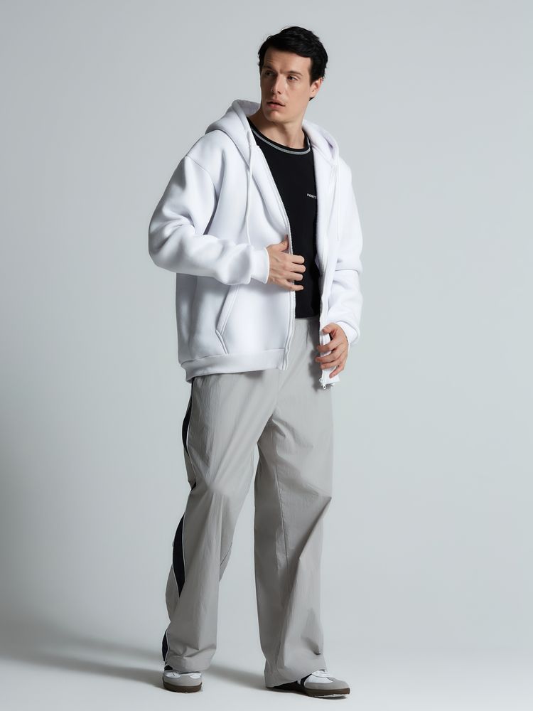 Толстовка на молнии с капюшоном Siverga 2.0, белая / Миниатюра модельного (1000)