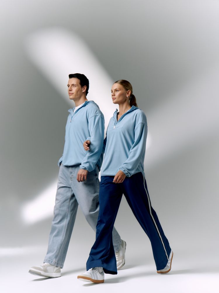 Анорак флисовый унисекс Fliska, голубой / Миниатюра имиджевого (1000)