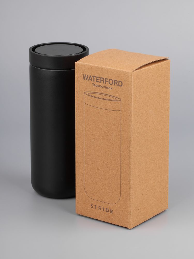 Термостакан Waterford, черный / Миниатюра имиджевого (1000)