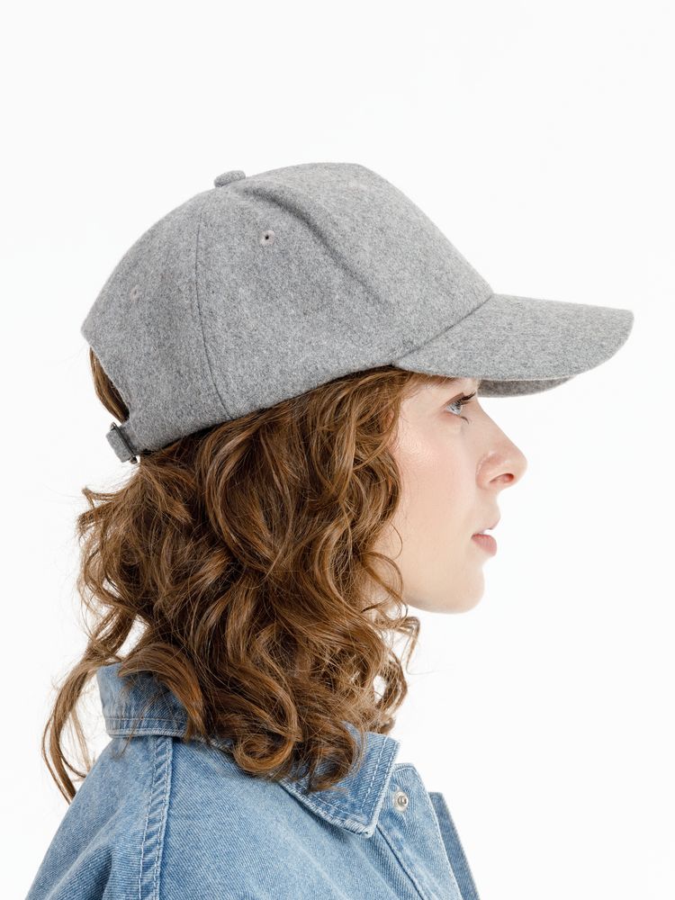 Бейсболка Woolridge, серый меланж / Миниатюра модельного (1000)