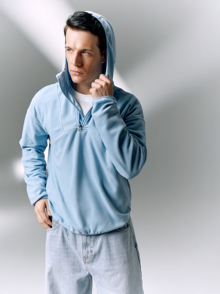 Анорак флисовый унисекс Fliska, голубой / Миниатюра имиджевого (1000)