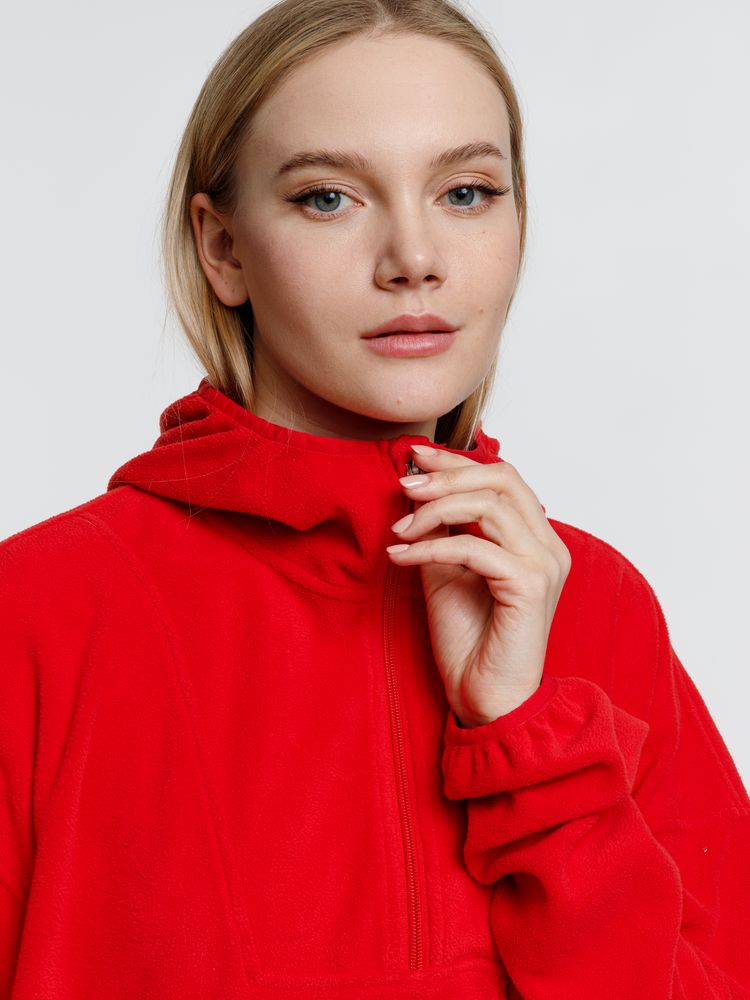 Анорак флисовый унисекс Fliska, красный / Миниатюра модельного (1000)