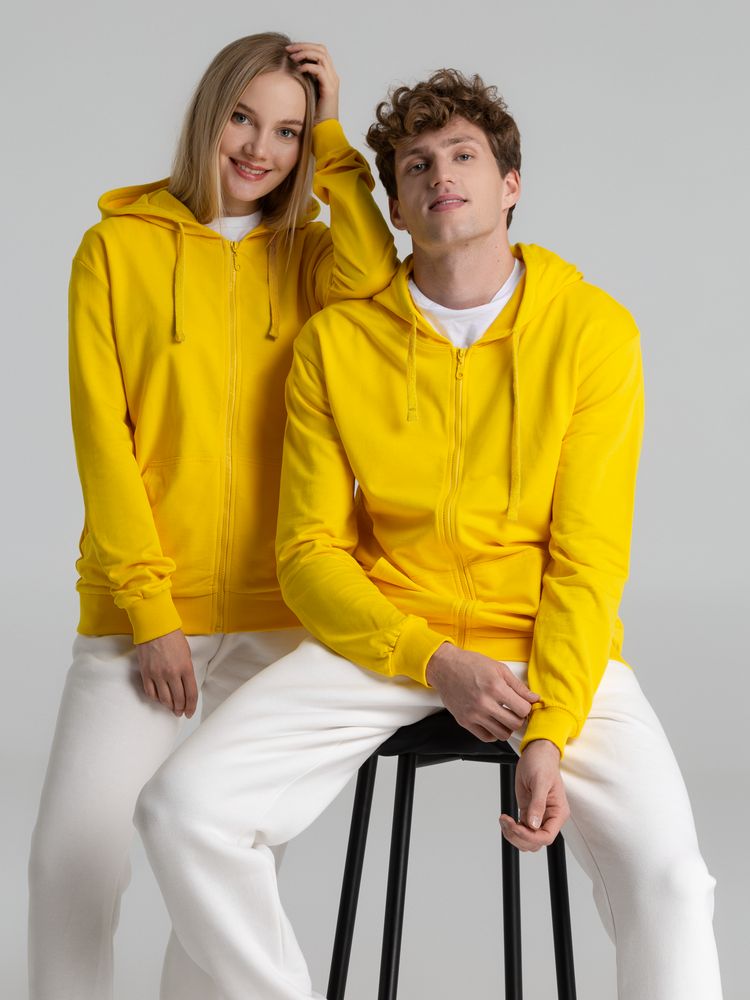 Толстовка на молнии с капюшоном Siverga 2.0, желтая / Миниатюра модельного (1000)