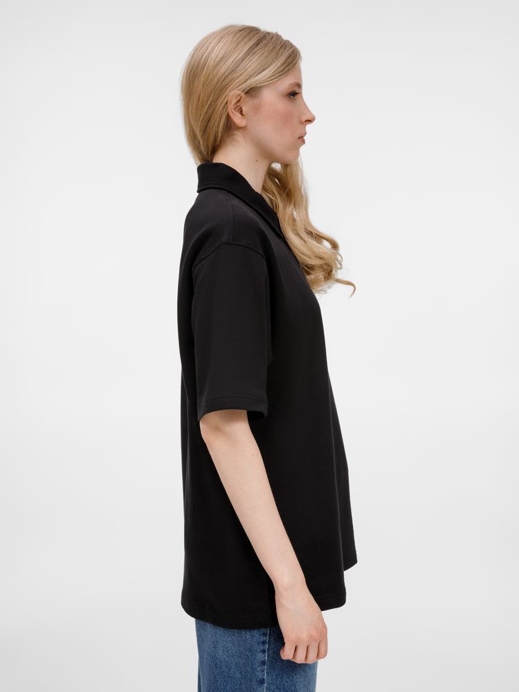 Рубашка поло унисекс Tiimi, черная / Миниатюра модельного (1000)