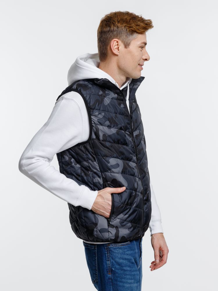 Жилет с подогревом Thermalli Valmorel, серый камуфляж / Миниатюра модельного (1000)