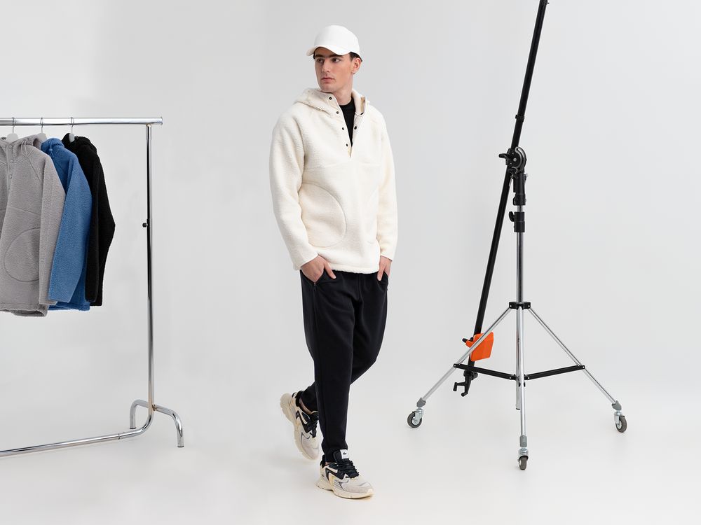 Анорак унисекс Oblako, молочно-белый / Миниатюра модельного (1000)