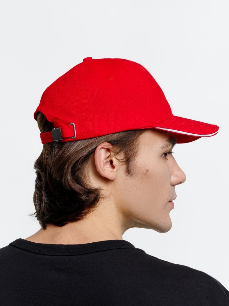 Бейсболка Buffalo, красная с белым / Миниатюра модельного (1000)